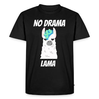 Pas de drame Lama - T-shirt Premium bio Homme - noir - Devant - Nico (187cm)