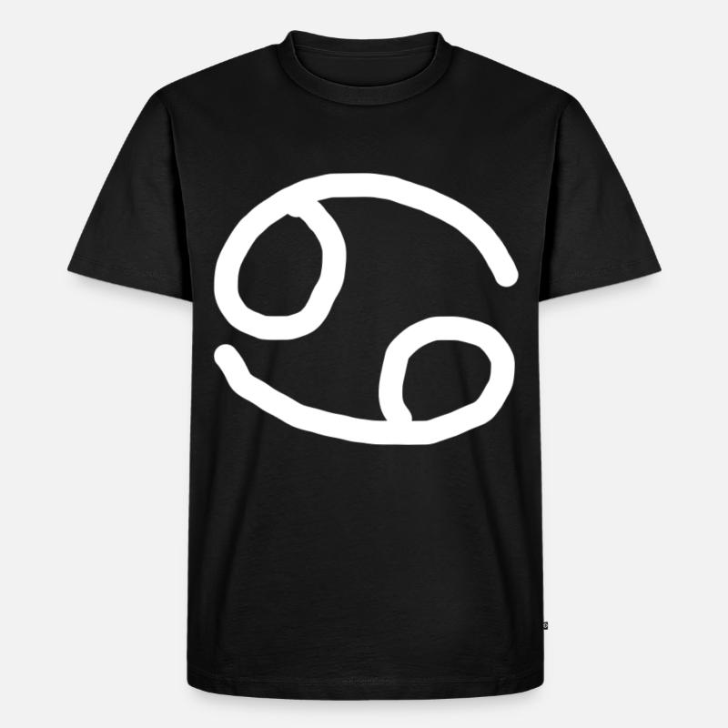Sternzeichen Krebs - Männer Premium Bio T-Shirt - Schwarz