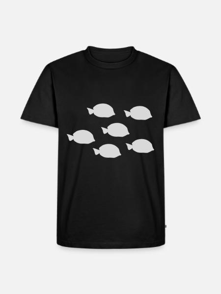 fish - Men's Premium Organic T-Shirt - black