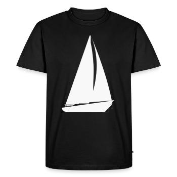 voilier - T-shirt Premium bio Homme - noir - Devant - Nico (187cm)