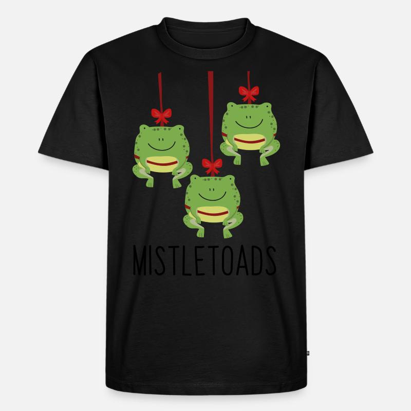 Mistletoads - Men's Premium Organic T-Shirt - black