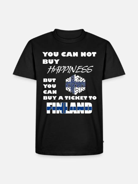 finland - Men's Premium Organic T-Shirt - black