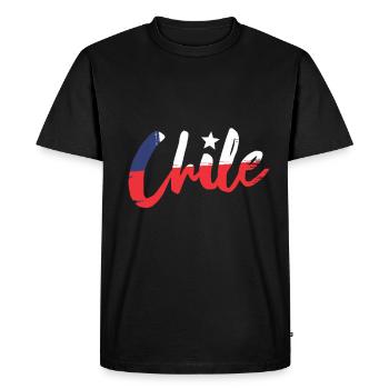 Chile - Men's Premium Organic T-Shirt - black - Front - Nico (187cm)