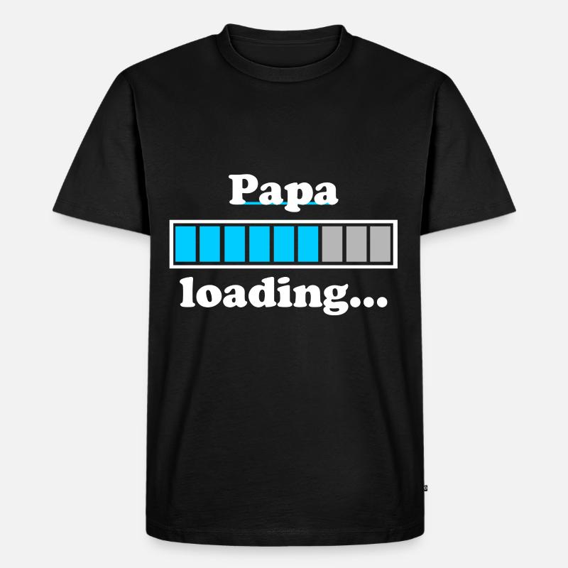 Papa loading ... - Men's Premium Organic T-Shirt - black