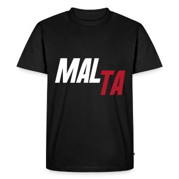 Malte pays et pays - T-shirt Premium bio Homme - noir - Devant - Nico (187cm)