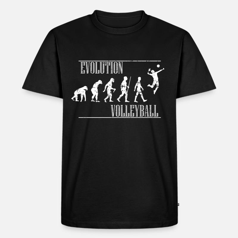 Volleyball Evolution - Men's Premium Organic T-Shirt - black