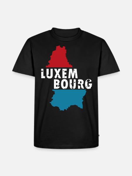 Luxemburg - Männer Premium Bio T-Shirt - Schwarz