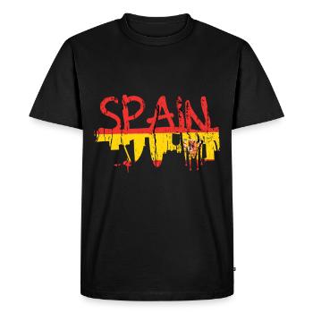Spain - Men's Premium Organic T-Shirt - black - Front - Nico (187cm)