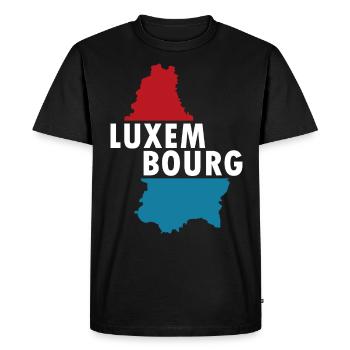 Luxembourg - T-shirt Premium bio Homme - noir - Devant - Nico (187cm)