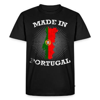 Portugal - T-shirt Premium bio Homme - noir - Devant - Nico (187cm)