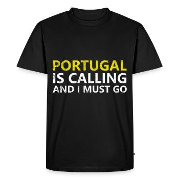 Portugal - T-shirt Premium bio Homme - noir - Devant - Nico (187cm)