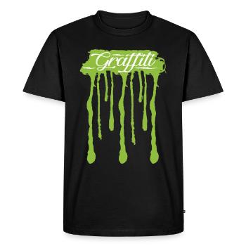 Graffiti graffiti - T-shirt Premium bio Homme - noir - Devant - Nico (187cm)