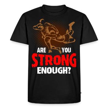 Rugby Rugby - Men's Premium Organic T-Shirt - black - Front - Nico (187cm)