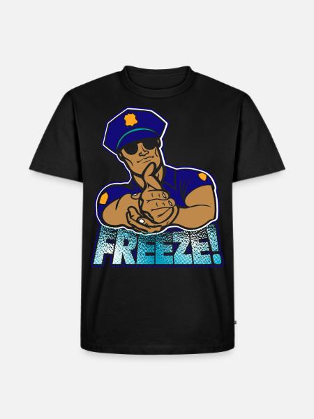 police - Men's Premium Organic T-Shirt - black