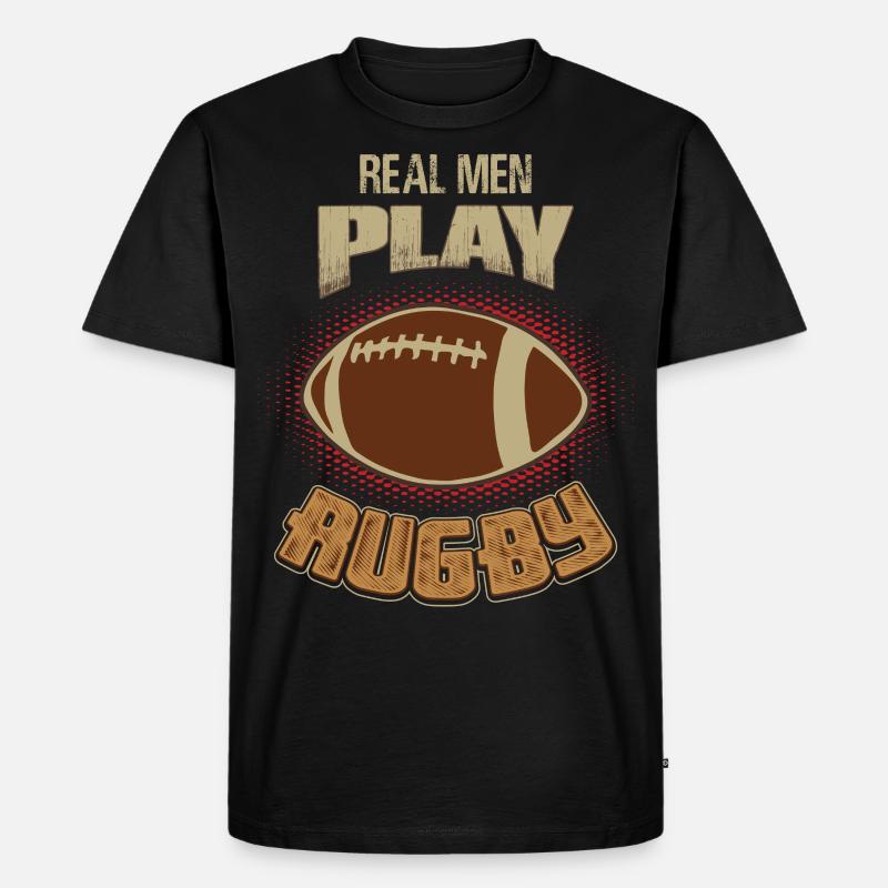 Rugby - Men's Premium Organic T-Shirt - black
