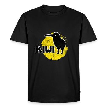 Kiwi - T-shirt Premium bio Homme - noir - Devant - Nico (187cm)