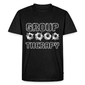 tirer - T-shirt Premium bio Homme - noir - Devant - Nico (187cm)