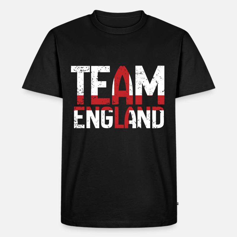 England eu - Männer Premium Bio T-Shirt - Schwarz