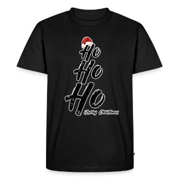 Noël - T-shirt Premium bio Homme - noir - Devant - Nico (187cm)
