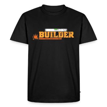 travailleur de la construction - T-shirt Premium bio Homme - noir - Devant - Nico (187cm)