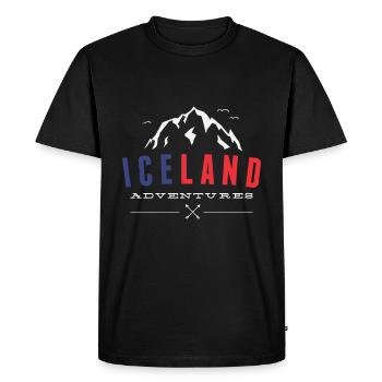 Islande - T-shirt Premium bio Homme - noir - Devant - Nico (187cm)