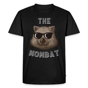 wombat - T-shirt Premium bio Homme - noir - Devant - Nico (187cm)