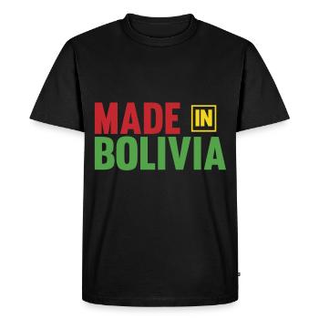 Bolivie - T-shirt Premium bio Homme - noir - Devant - Nico (187cm)