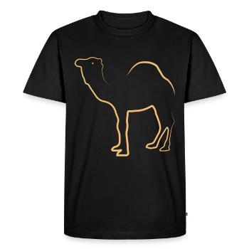 Camel Camel Dromedary - Men's Premium Organic T-Shirt - black - Front - Nico (187cm)