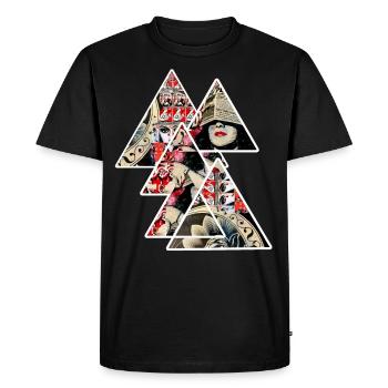 popart streetart autonom grafitti geometrie - T-shirt Premium bio Homme - noir - Devant - Nico (187cm)