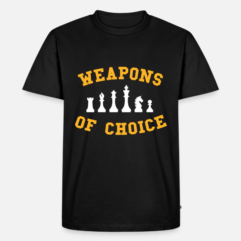 Schach - Männer Premium Bio T-Shirt - Schwarz