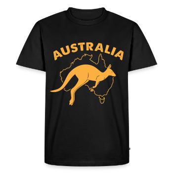Australie - T-shirt Premium bio Homme - noir - Devant - Nico (187cm)