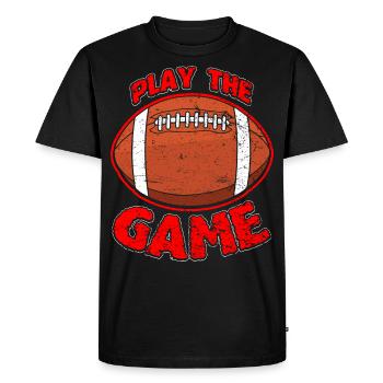 Football américain - T-shirt Premium bio Homme - noir - Devant - Nico (187cm)
