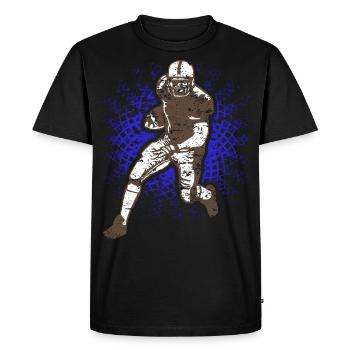 Football américain - T-shirt Premium bio Homme - noir - Devant - Nico (187cm)