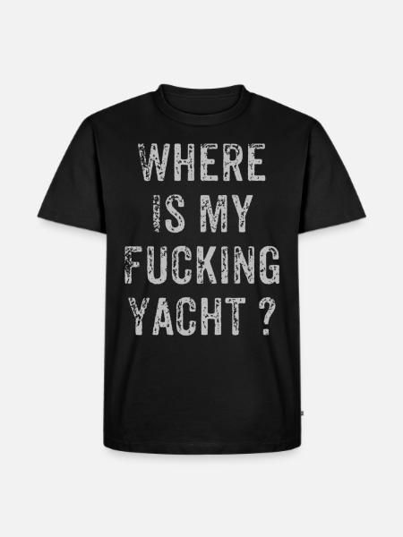 yacht - Men's Premium Organic T-Shirt - black