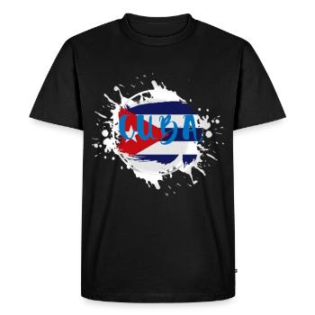 Cuba - T-shirt Premium bio Homme - noir - Devant - Nico (187cm)