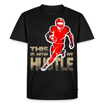 Football américain - T-shirt Premium bio Homme - noir - Devant - Nico (187cm)