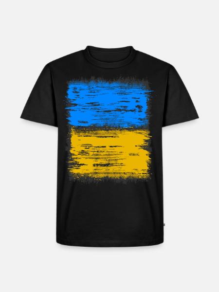 ukraine - Männer Premium Bio T-Shirt - Schwarz