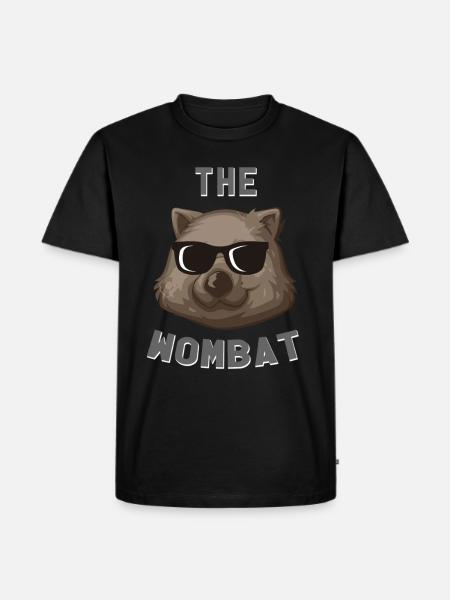 wombat - Men's Premium Organic T-Shirt - black