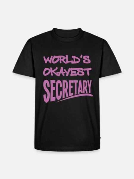 Sekretär - Männer Premium Bio T-Shirt - Schwarz