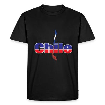 Chile - Men's Premium Organic T-Shirt - black - Front - Nico (187cm)