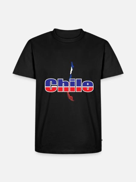 Chile - Männer Premium Bio T-Shirt - Schwarz