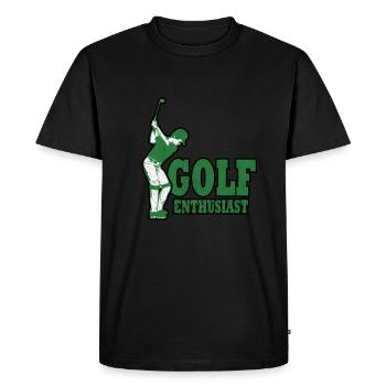 Golf - Golfing - Golfers - Men's Premium Organic T-Shirt - black - Front - Nico (187cm)