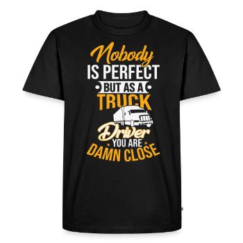 Les conducteurs de longue distance parfaits - T-shirt Premium bio Homme - noir - Devant - Nico (187cm)