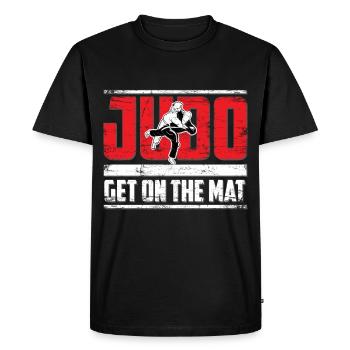 judo - Men's Premium Organic T-Shirt - black - Front - Nico (187cm)