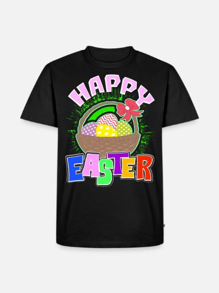 Ostern - Männer Premium Bio T-Shirt - Schwarz