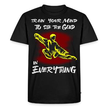 Tai chi - T-shirt Premium bio Homme - noir - Devant - Nico (187cm)