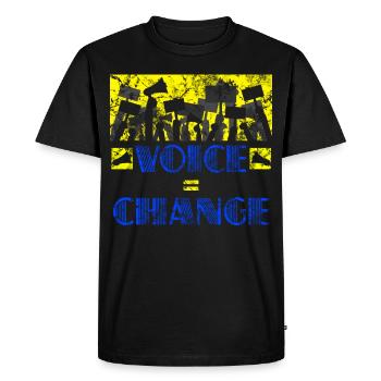 Élections des politiciens et des politiciens - T-shirt Premium bio Homme - noir - Devant - Nico (187cm)