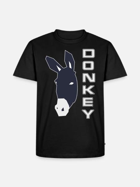 Esel Maulesel Muli - Männer Premium Bio T-Shirt - Schwarz