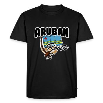 Aruba pays et pays - T-shirt Premium bio Homme - noir - Devant - Nico (187cm)
