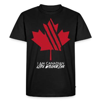 Canada - Men's Premium Organic T-Shirt - black - Front - Nico (187cm)
